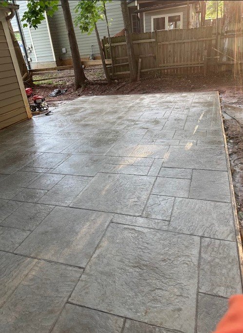 Stone wall installation Atlanta