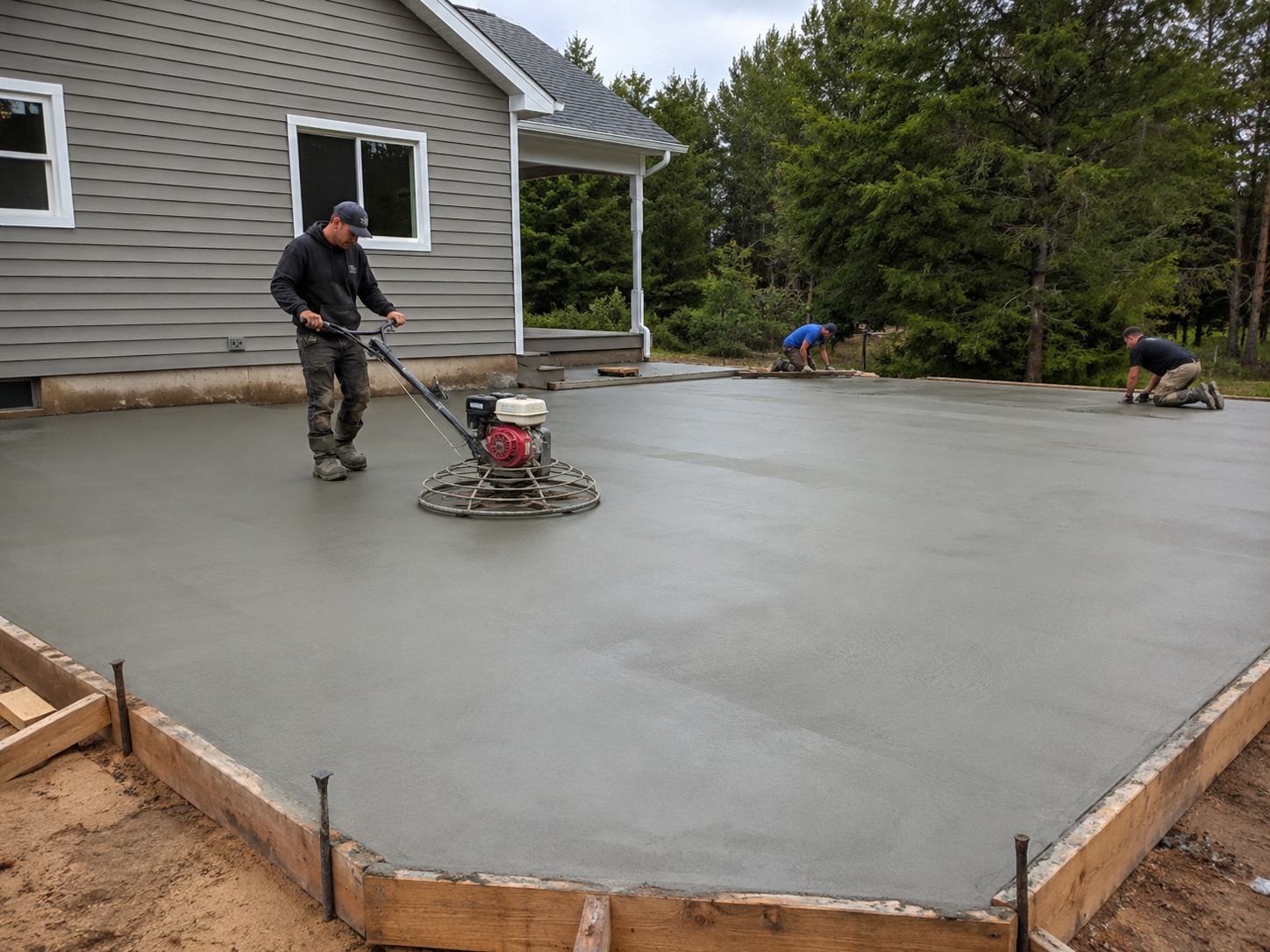 Heavy-duty warehouse concrete slab pour in Atlanta