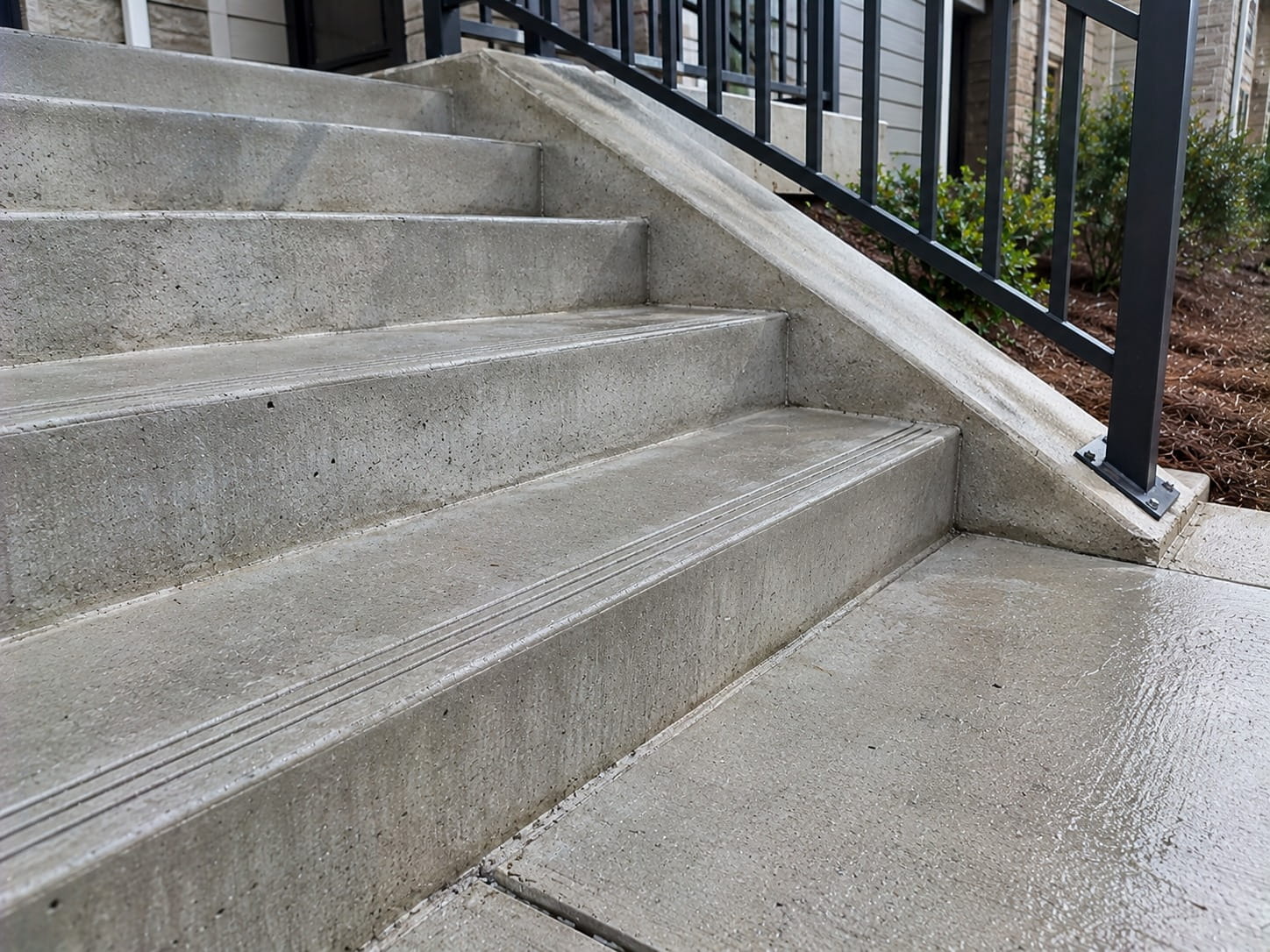 Concrete stairs, landings and walkways at an Atlanta community